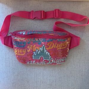 Disney Magic Pink Sequin Fanny Pack *New Condition*